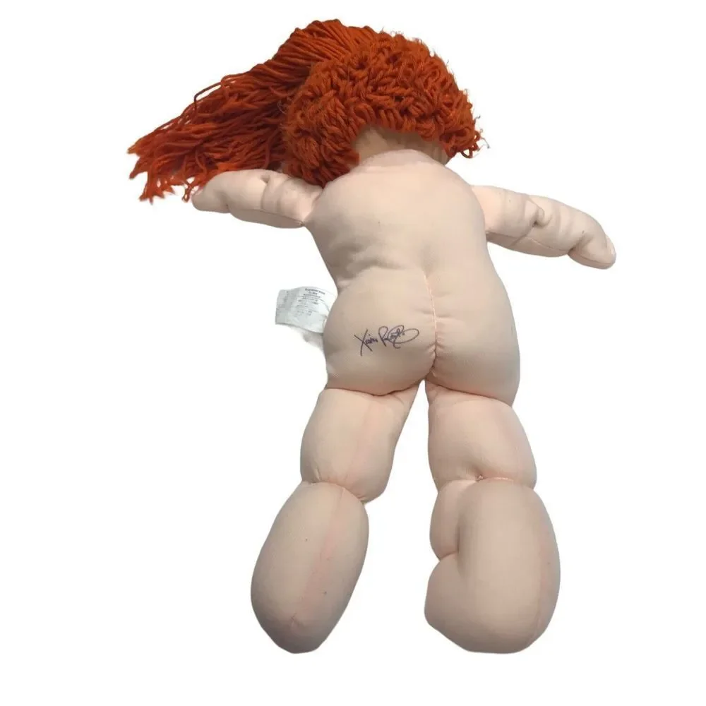 Cabbage Patch Girl vintage Red Head long‎ hair doll signed 1982 Original used